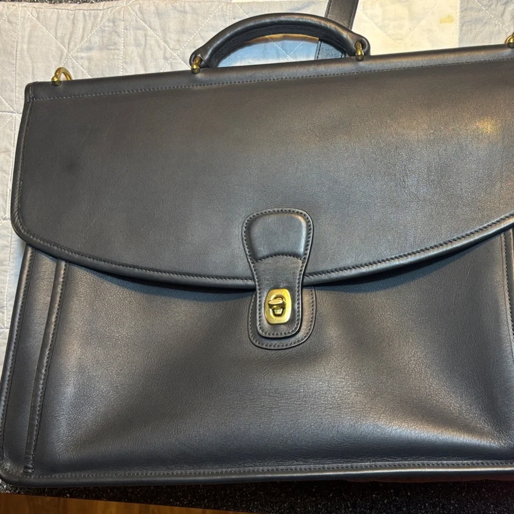 Coach Beekman Briefcase Black Leather, NWOT - Picture 4 of 16